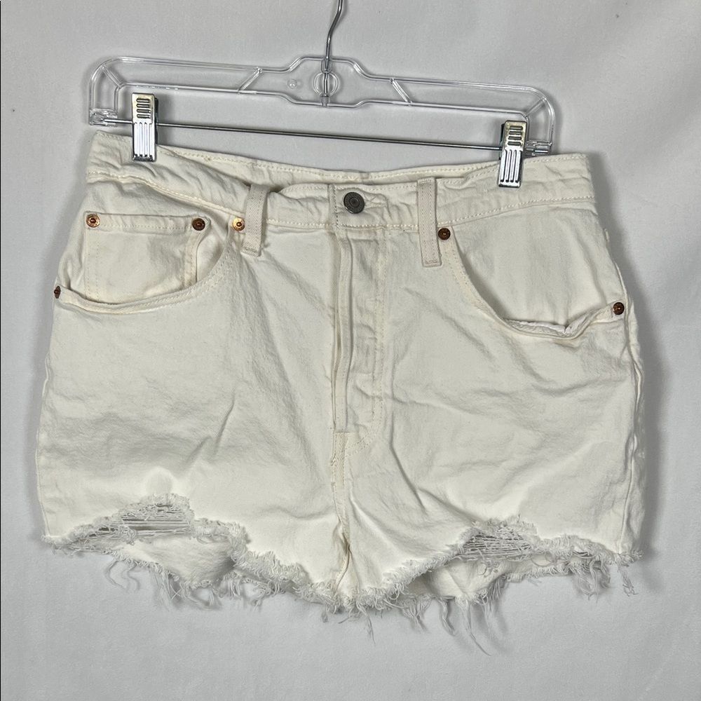 Levi’s 501 Denim Shorts White size 31